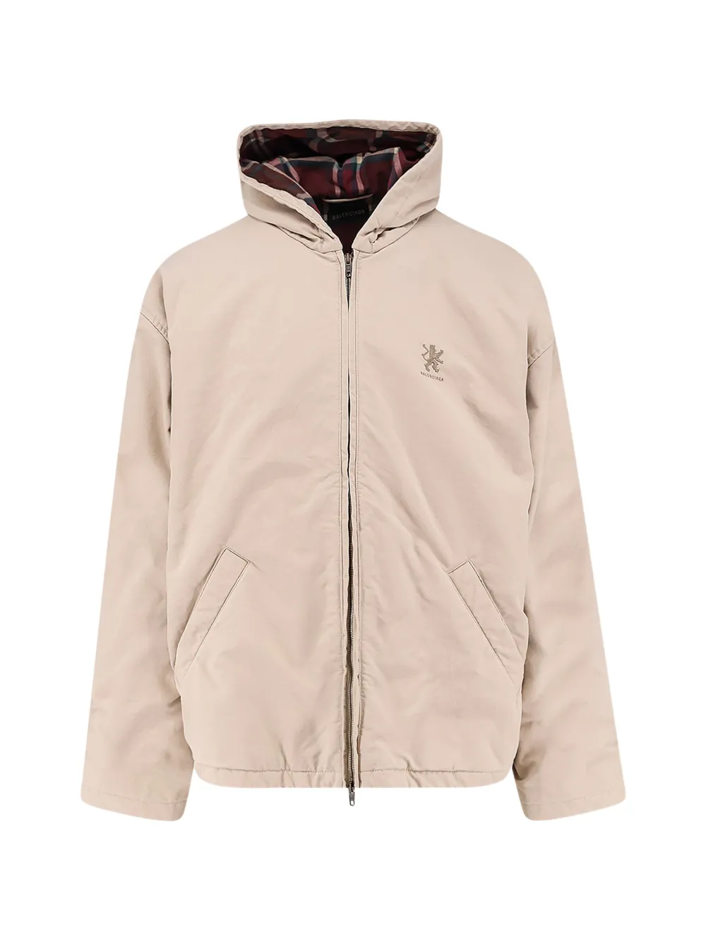 Balenciaga hooded zip jacket - Toni neutri