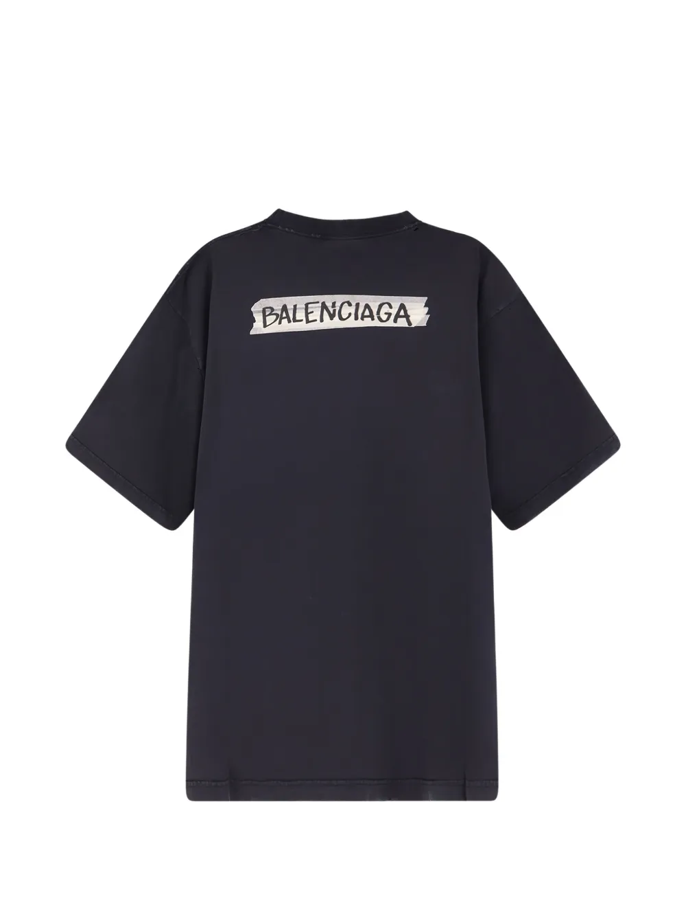Balenciaga Masking Tape T-shirt - Zwart