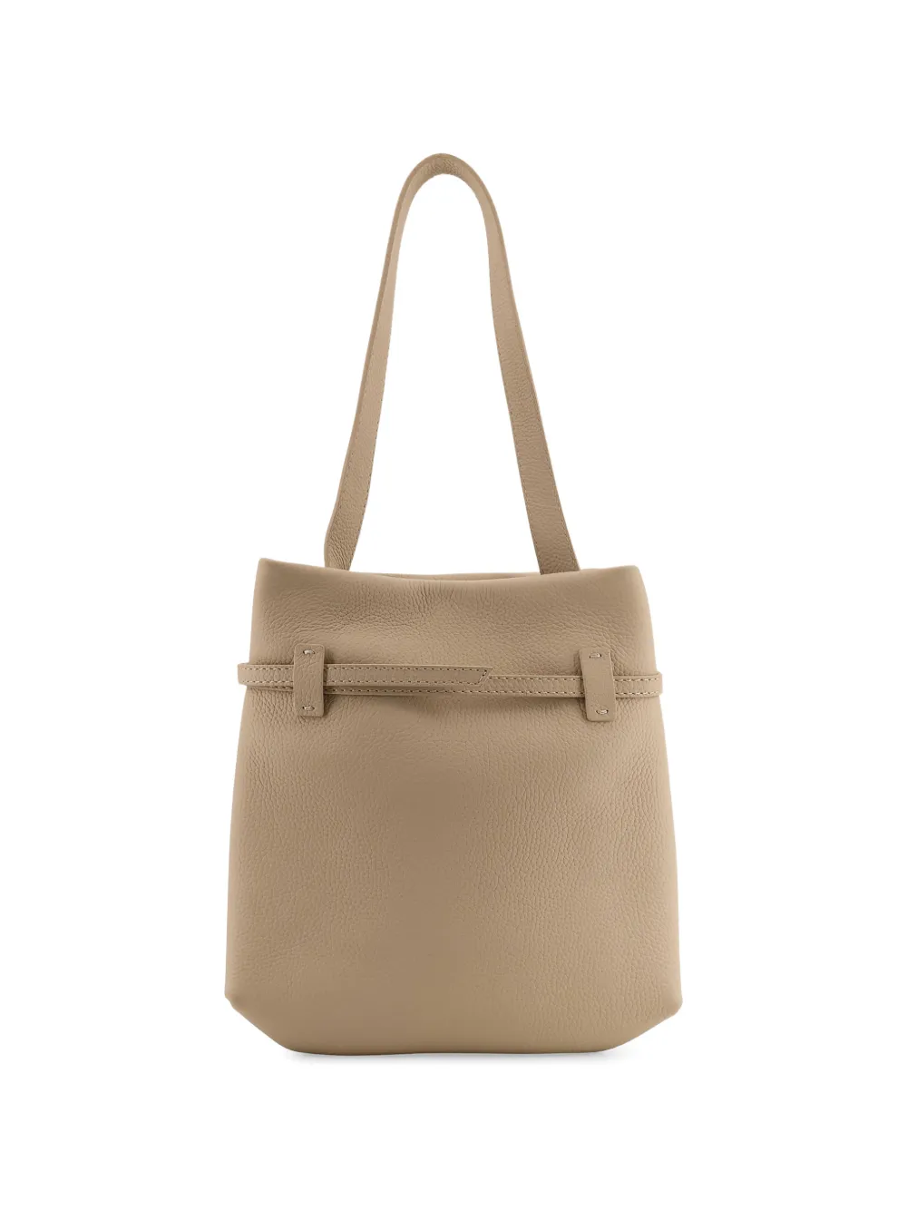 Manu Atelier mini Tote du Jour buckled shoulder bag - Beige