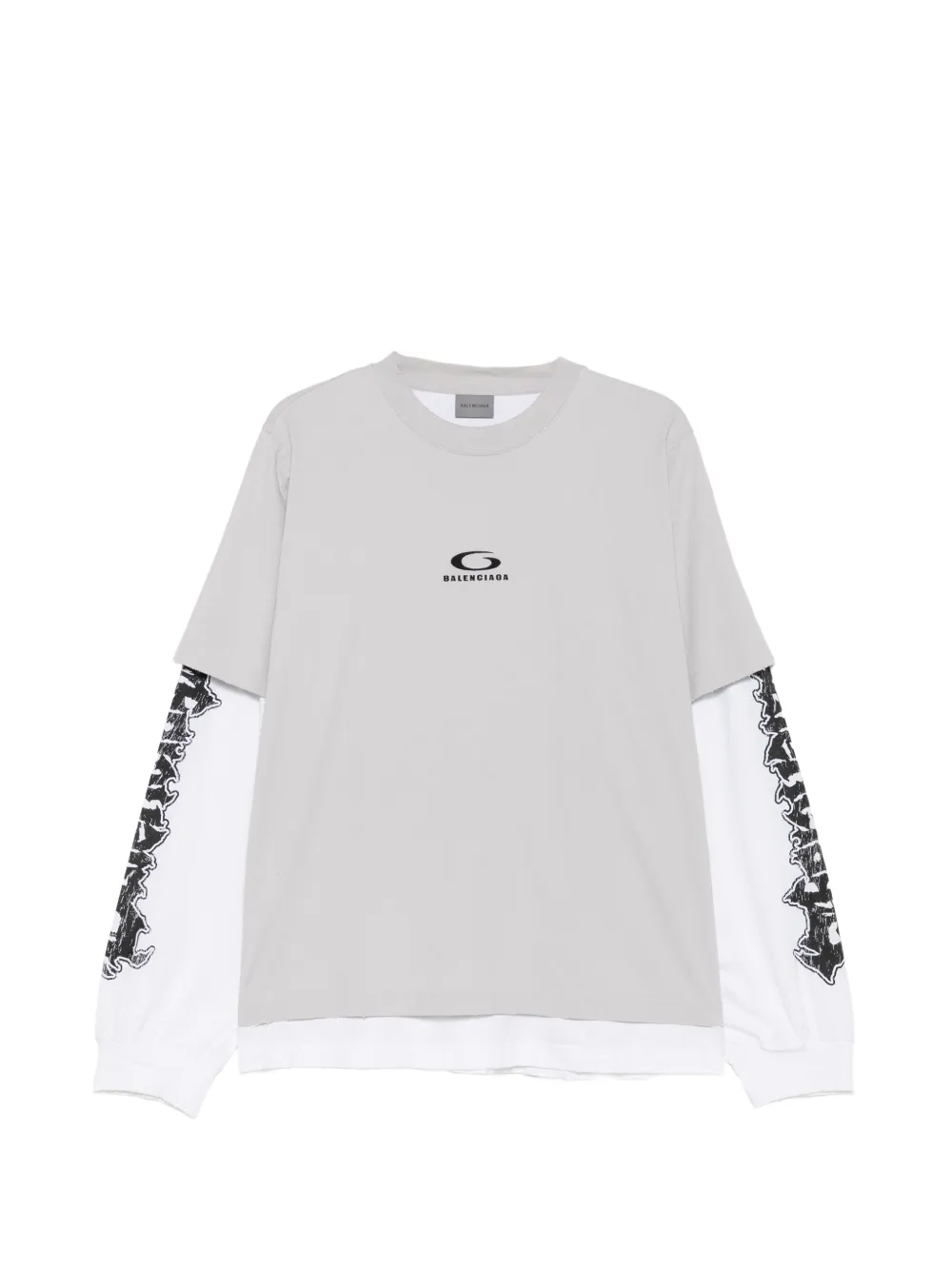 Balenciaga hybrid double sweatshirt | Grey | Image 1