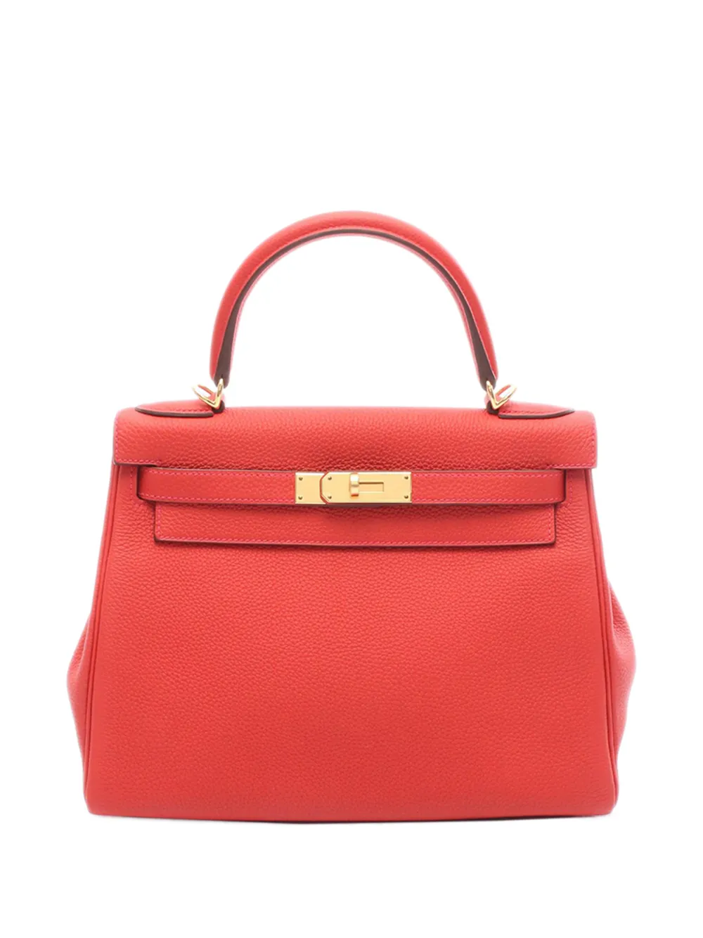Hermès Pre-Owned 2015 Togo Kelly II Retourne 28 satchel - Rosso