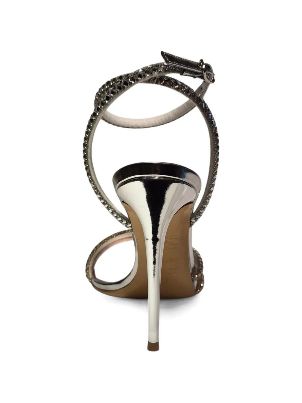 Casadei Sandalen met verfraaide hak Zilver