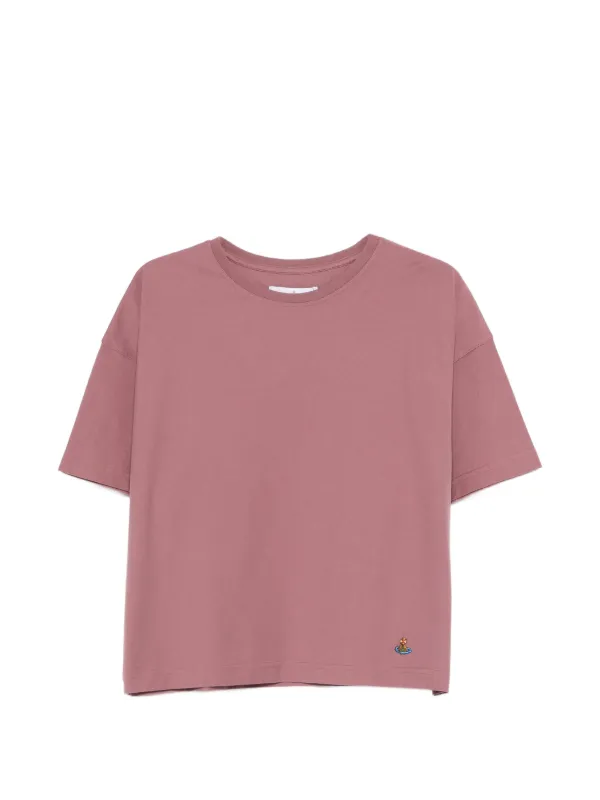 Vivienne Westwood Round Neck Graphic T-shirt in Pink