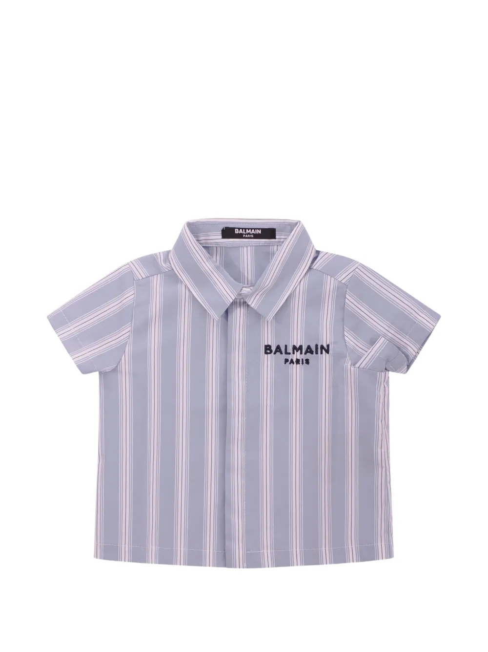 Balmain Kids striped shirt - Blu