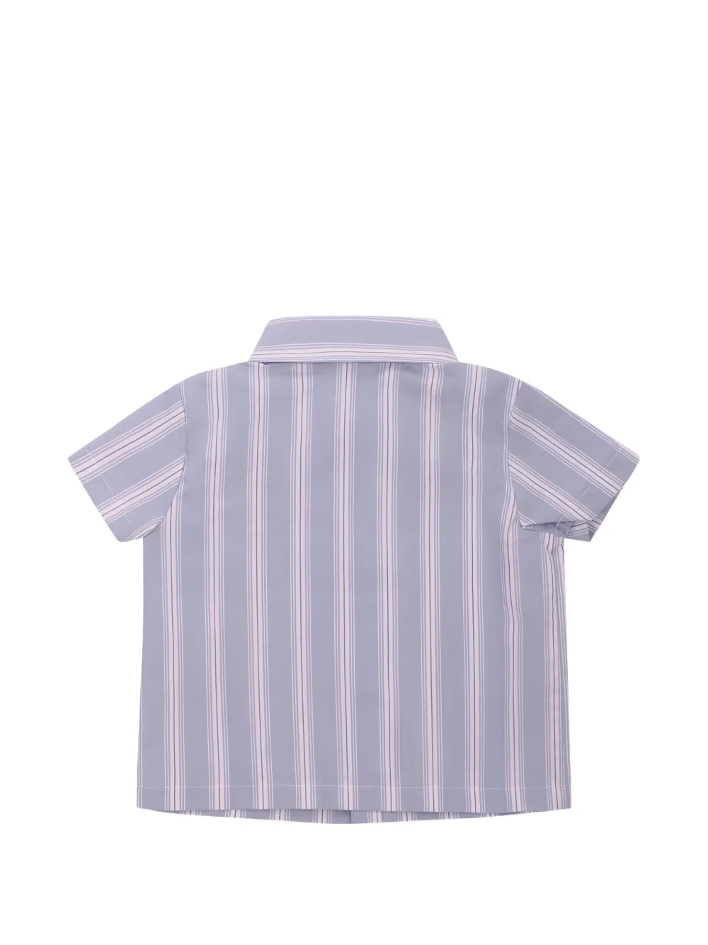  Balmain Kids Camisa A Rayas - Azul 