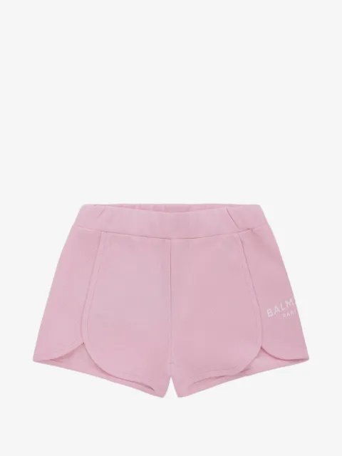 Balmain Kids bermudas con logo estampado
