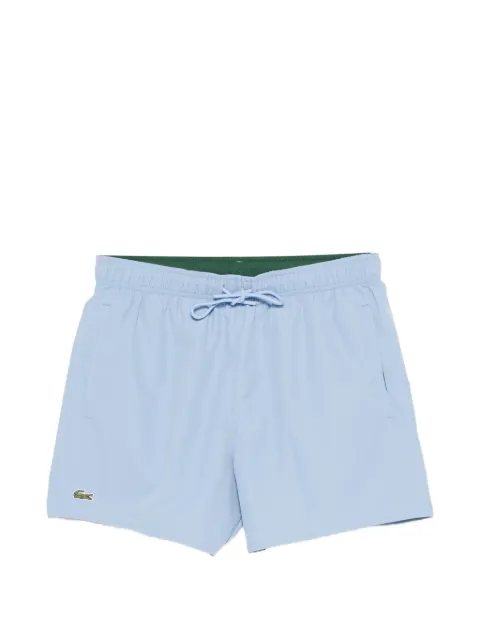 Lacoste logo-patch swim shorts