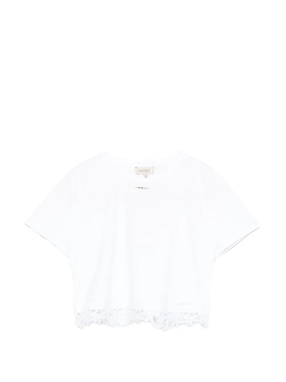TWINSET Kids lace T-shirt - Bianco