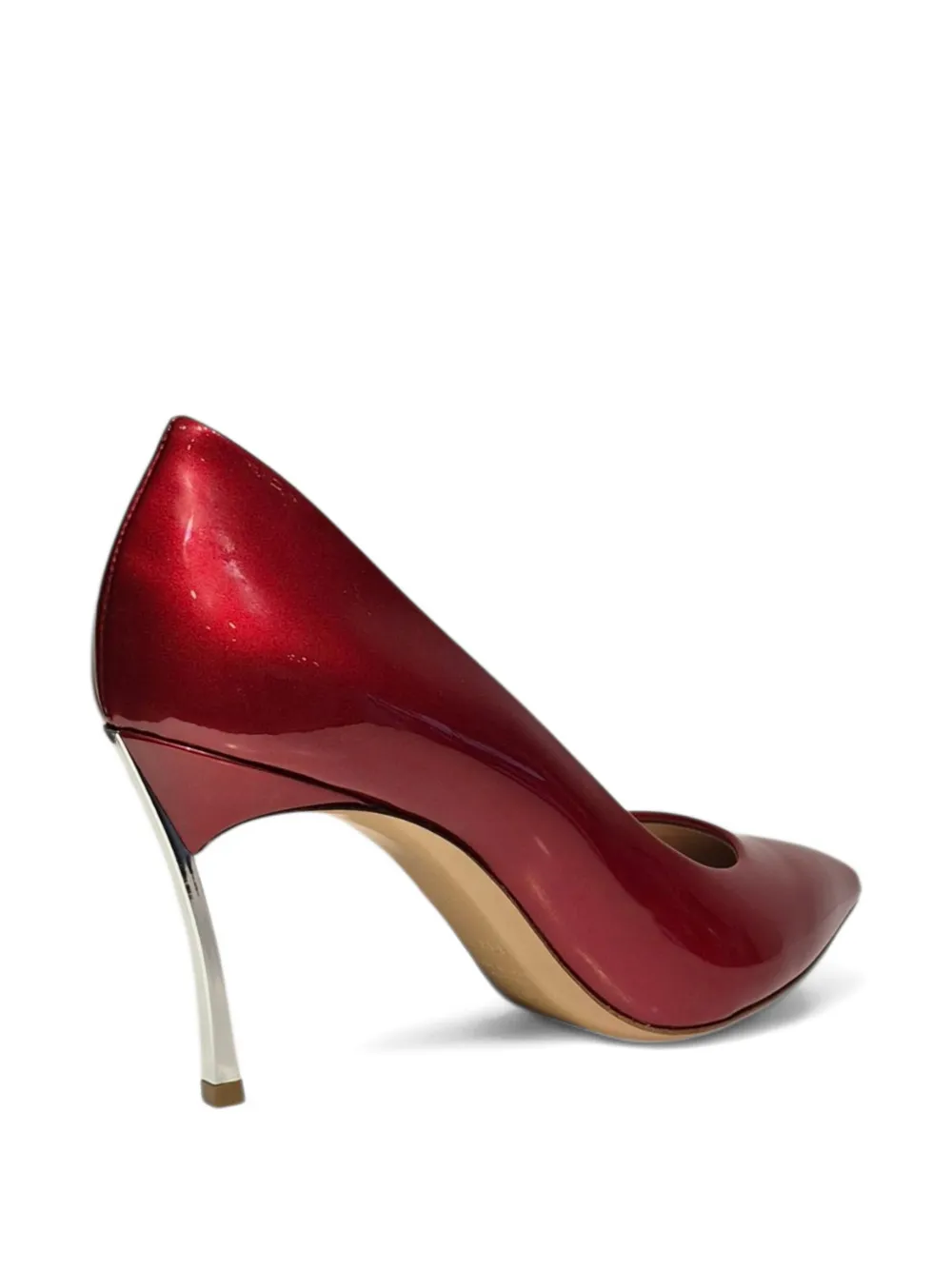 Casadei Stiletto pumps met puntige neus Rood