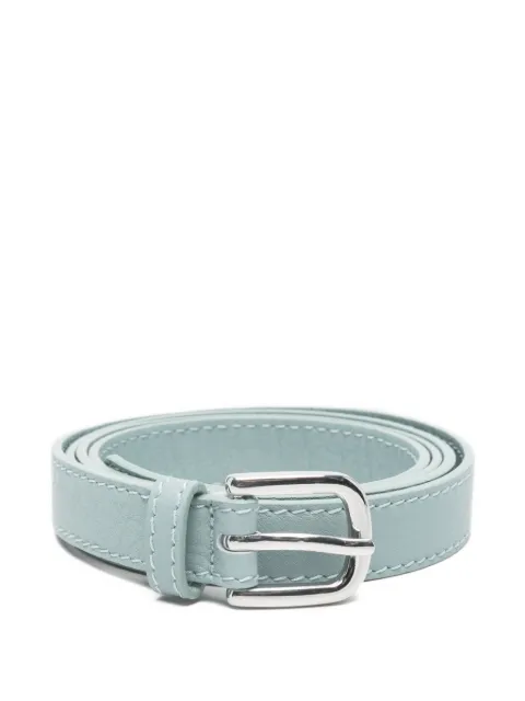 Eleventy leather metal-buckle belt
