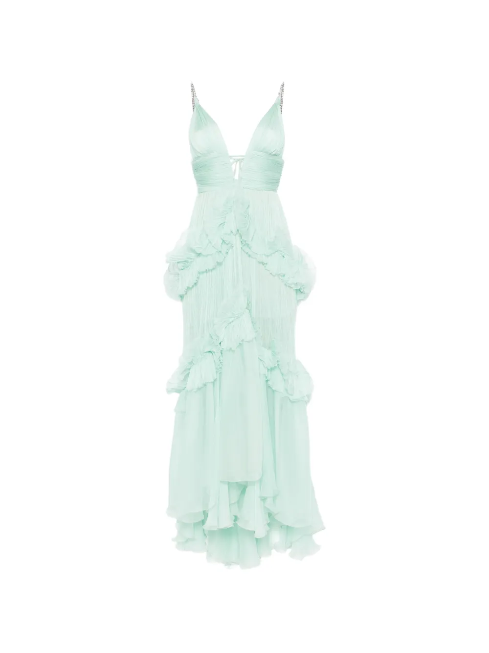 Maria Lucia Hohan ruffled maxi dress - Verde