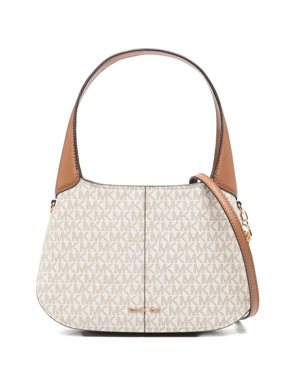 Michael Kors Alice logo-charm shoulder bag - Toni neutri