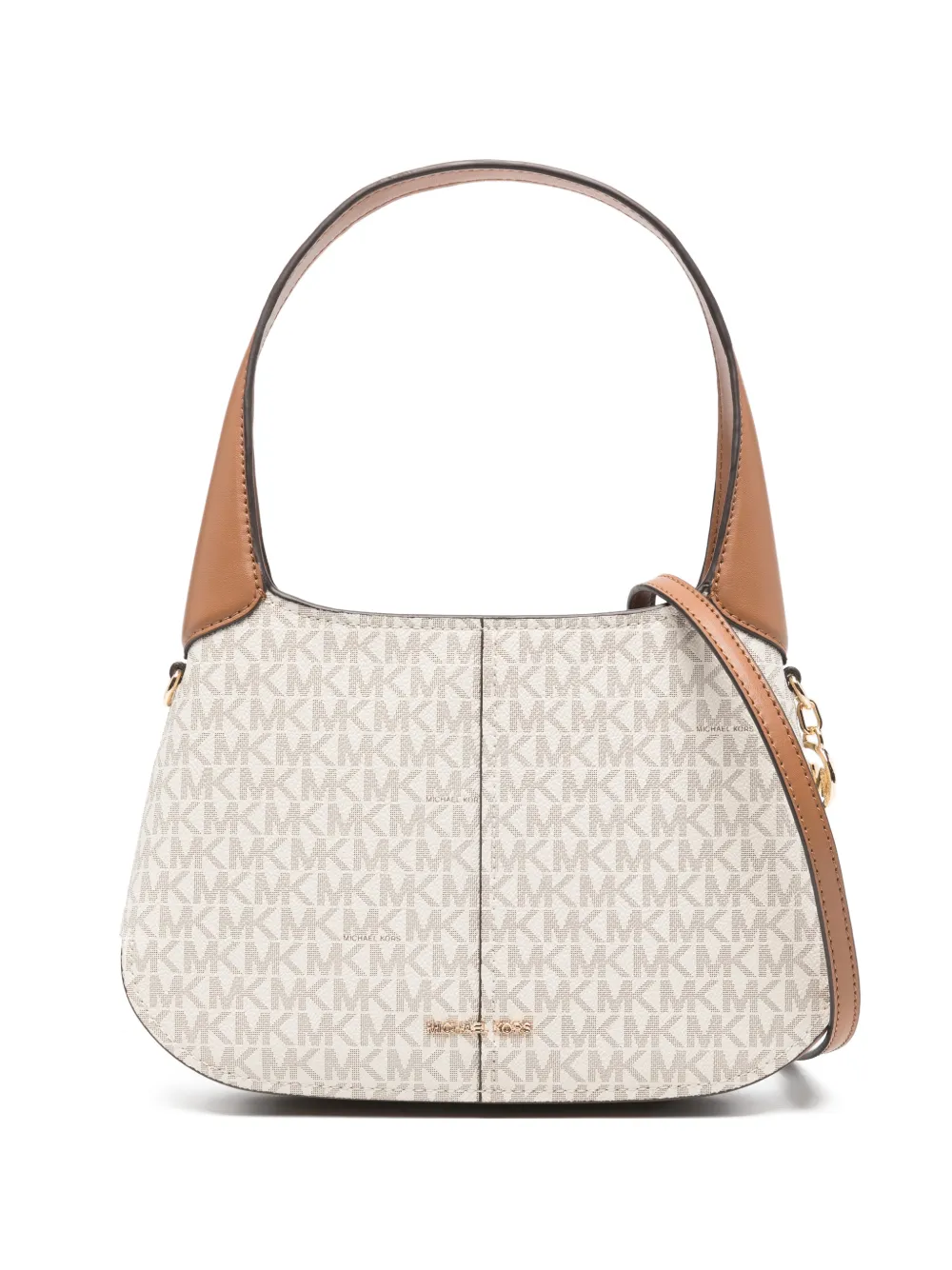 Michael Kors Alice logo-charm shoulder bag - Toni neutri