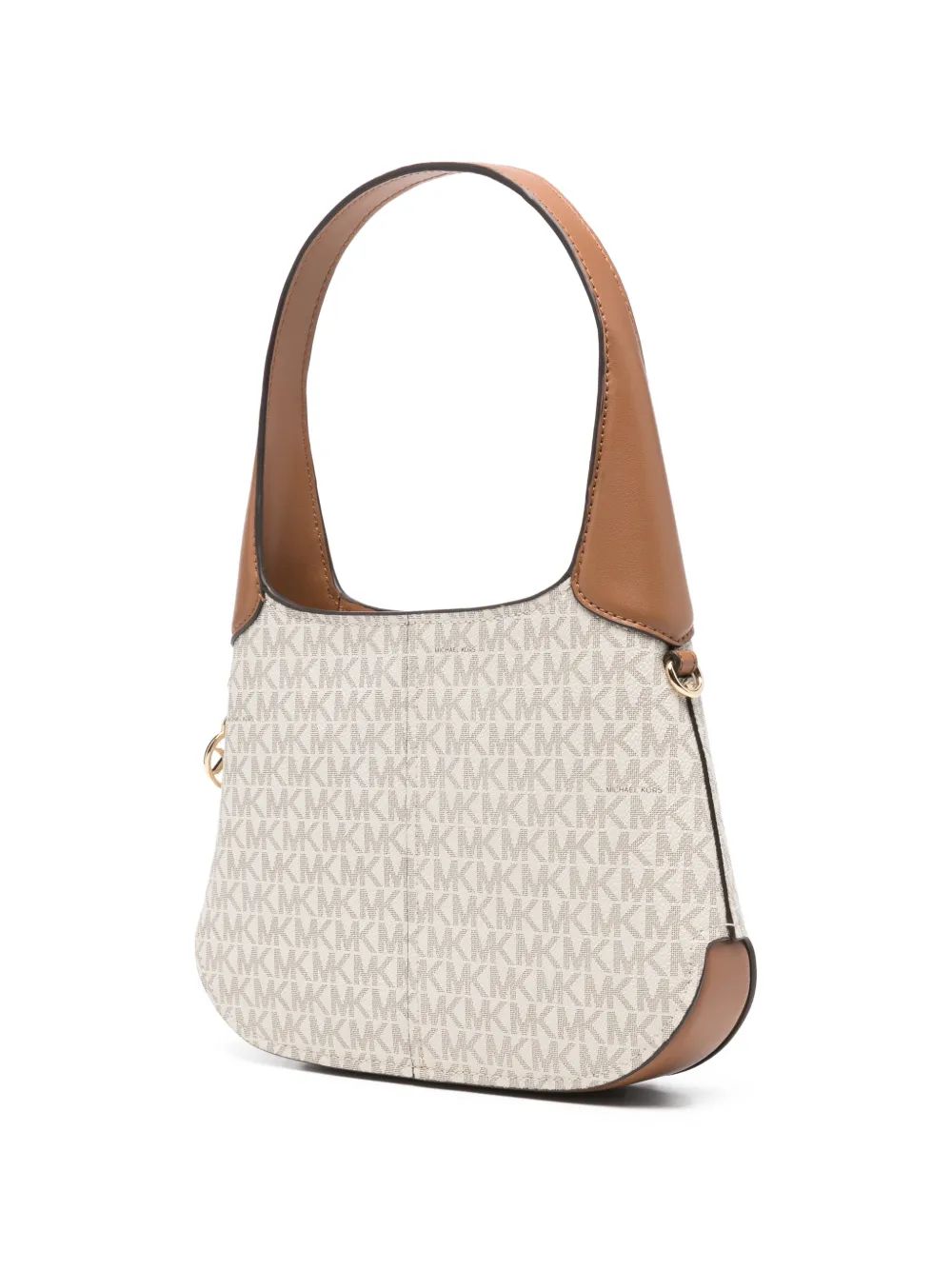 Michael Kors Alice schoudertas met logobedel Beige