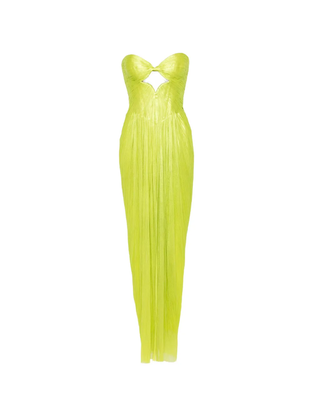 Maria Lucia Hohan Stephanie strapless cut-out maxi dress - Verde