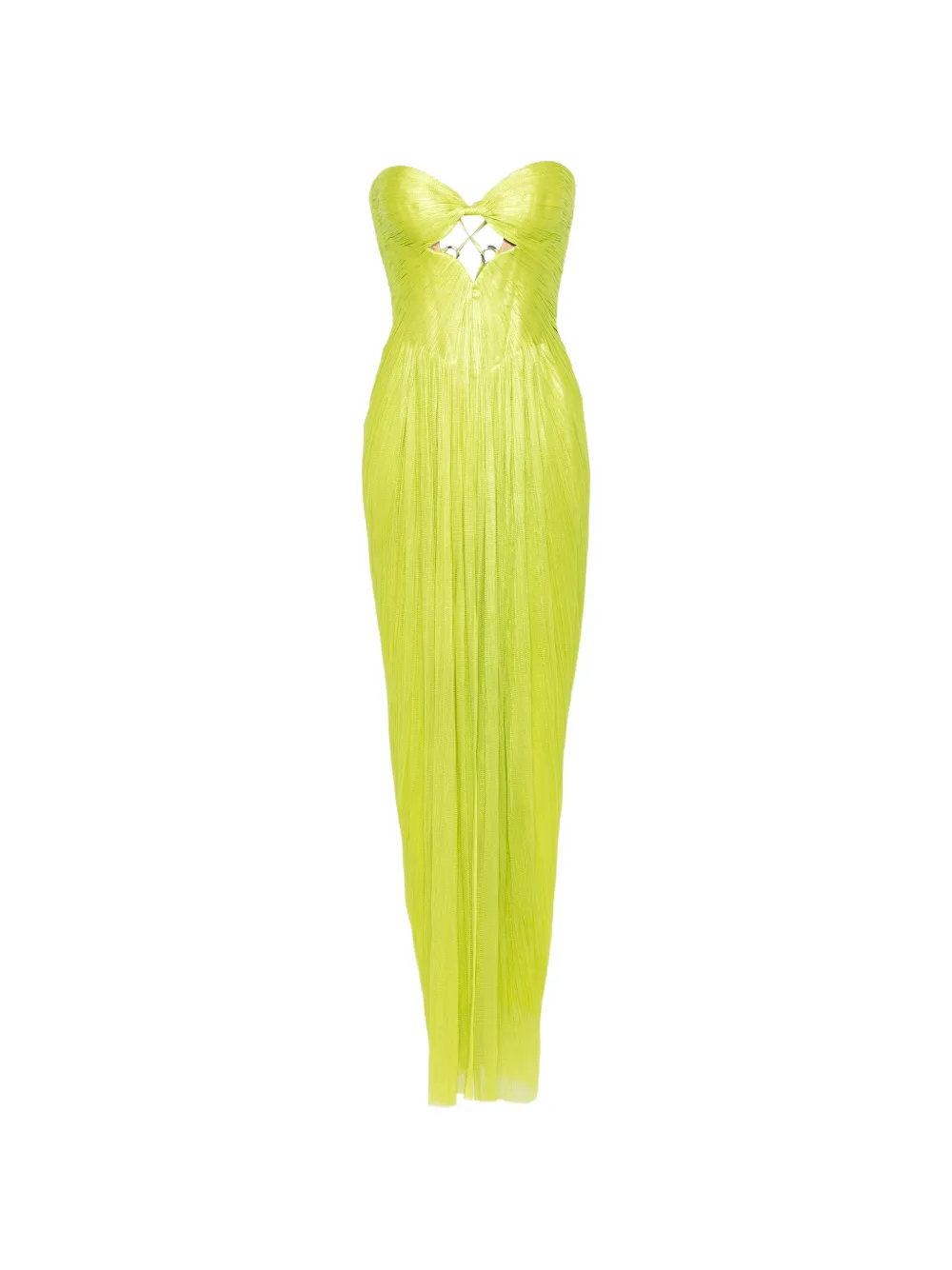 Maria Lucia Hohan Stephanie strapless cut-out maxi dress - Verde