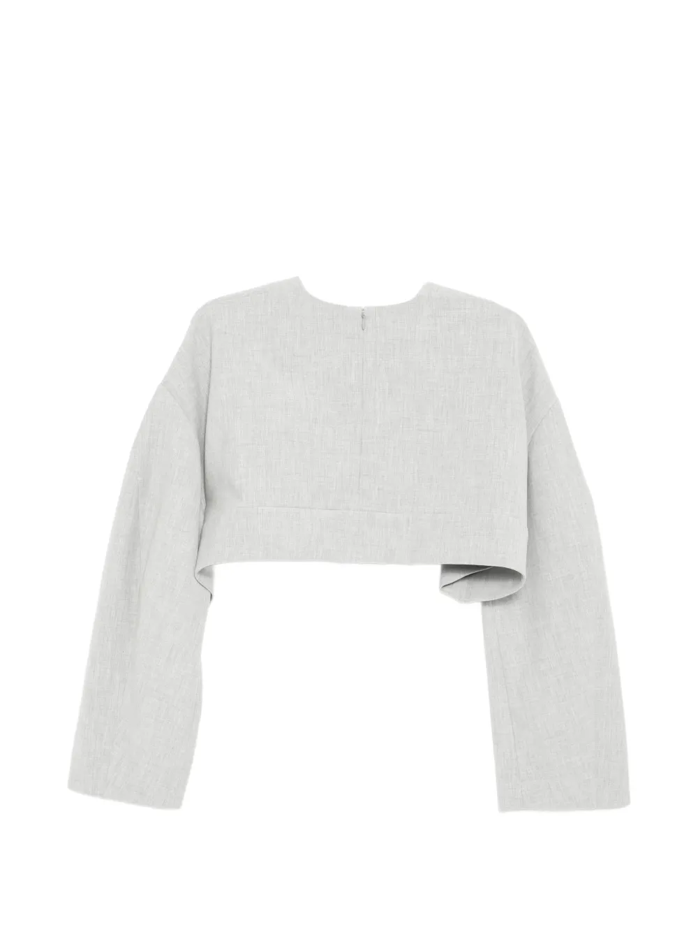  Enföld Crew-neck Crop Top - Grey 
