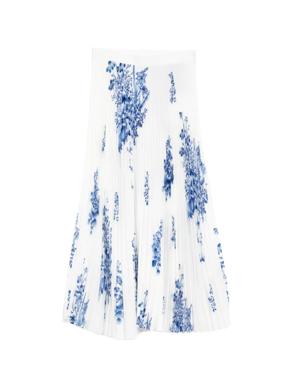 Enföld floral pleated skirt - Bianco