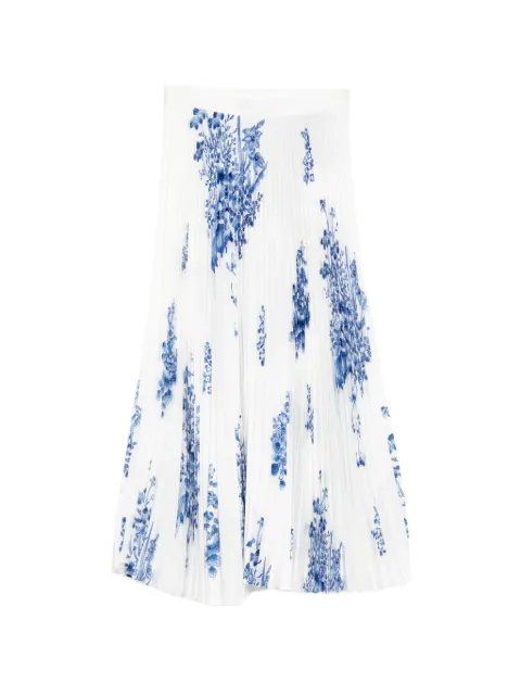 Enföld floral pleated skirt
