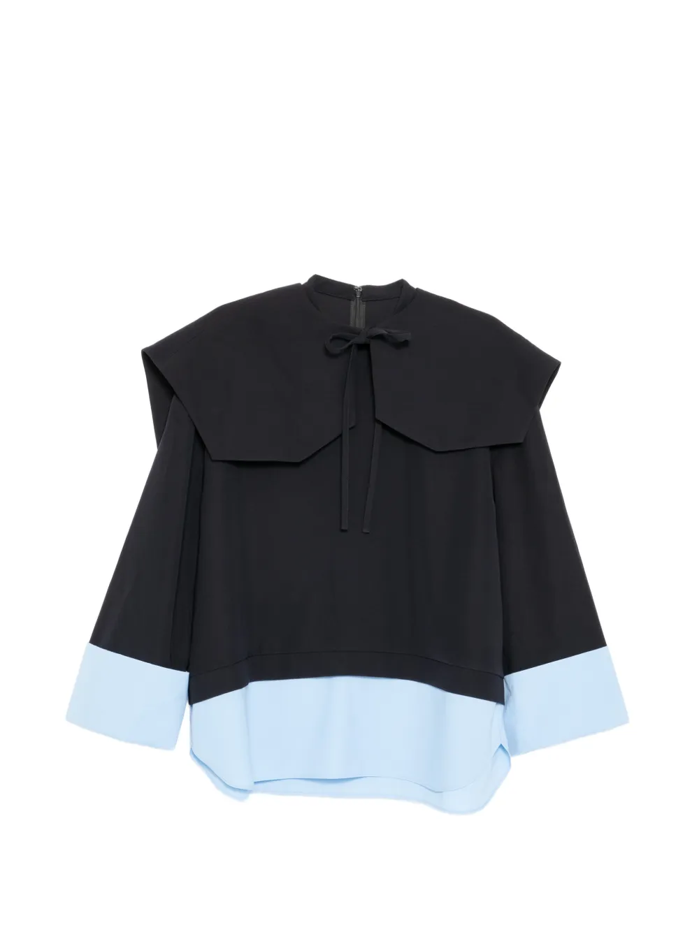Enföld double-cuff blouse - Nero