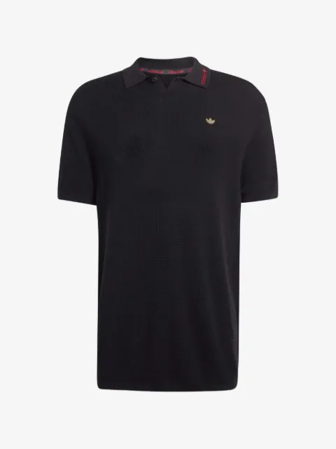 adidas logo-plaque polo shirt