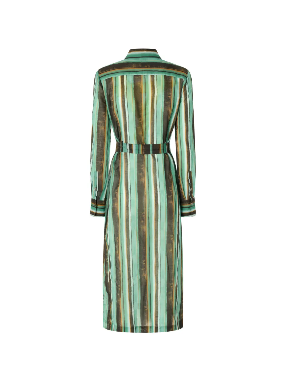 PINKO Midi blousejurk met ceintuur Groen