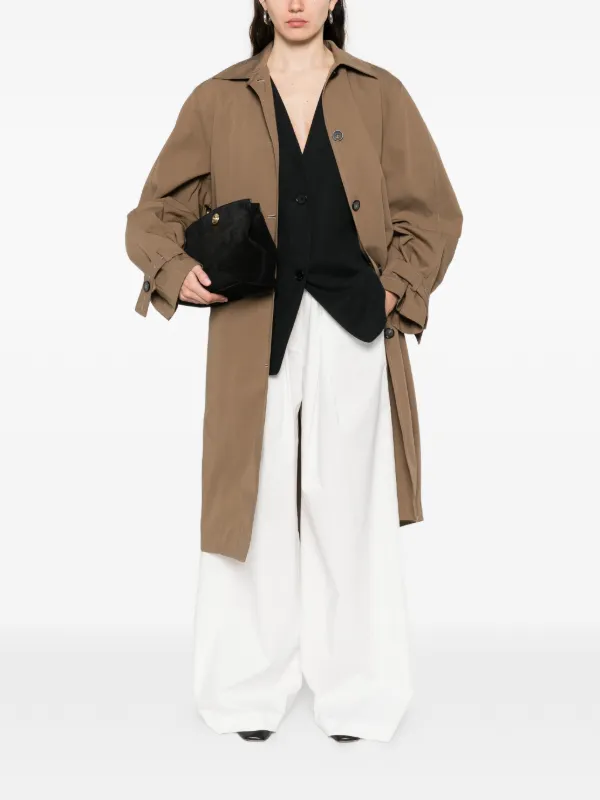 TOTEME トレンチコート | ブラウン | FARFETCH JP