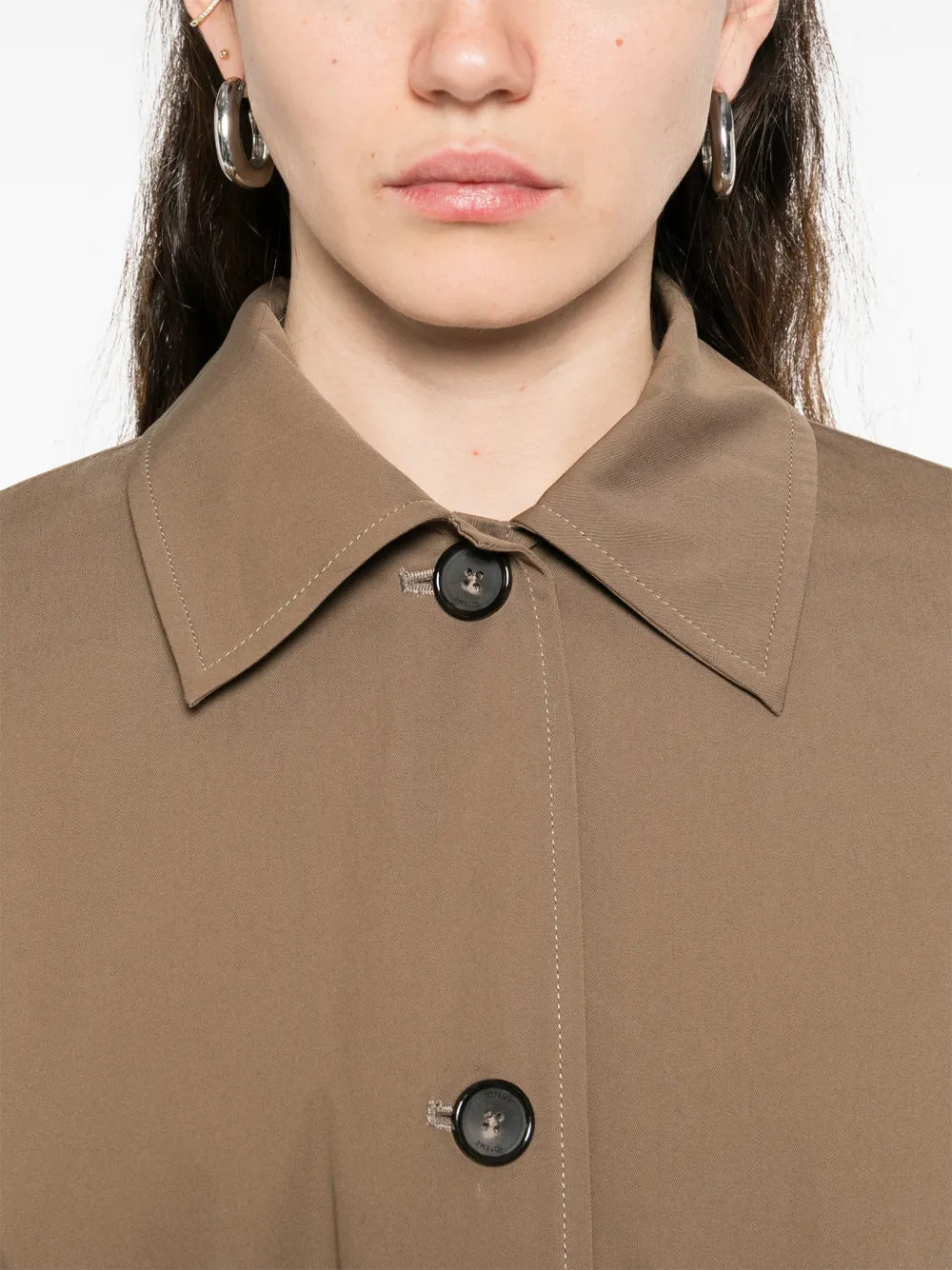 TOTEME Light Spring trenchcoat Bruin