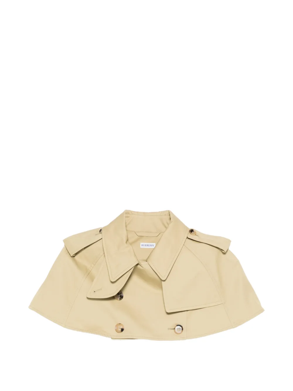 Burberry collared buttoned cropped jacket - Toni neutri