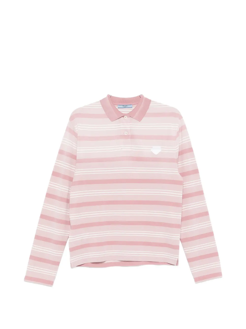 Prada striped long-sleeve top - Rosa