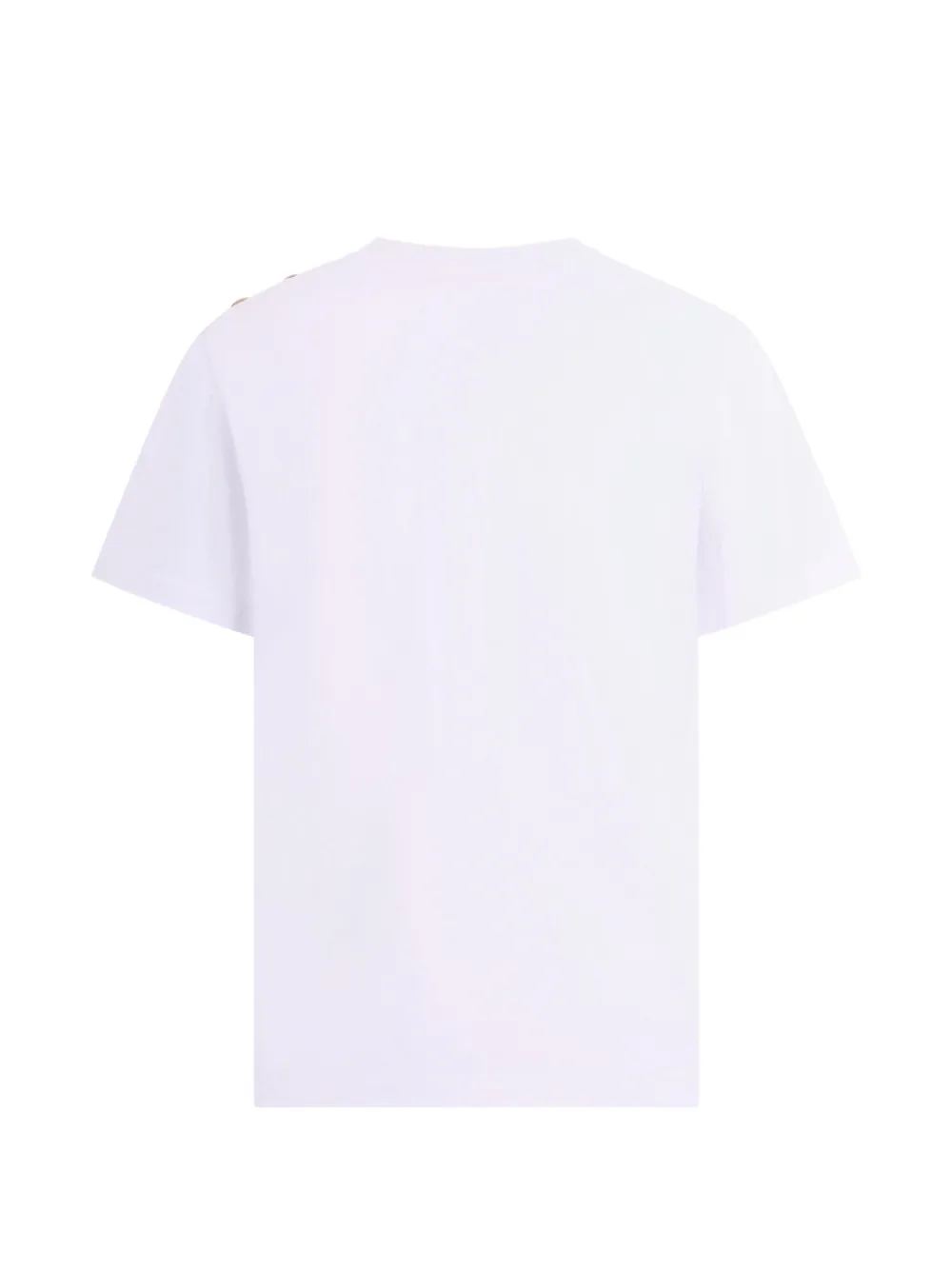  Balmain Kids Button Logo-embroidery T-shirt - White 