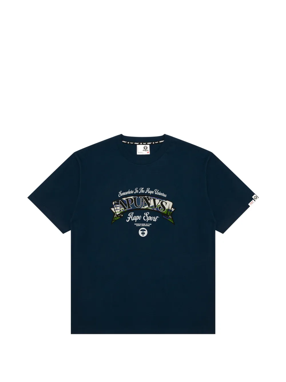 AAPE BY *A BATHING APE® graphic-print T-shirt - Blu