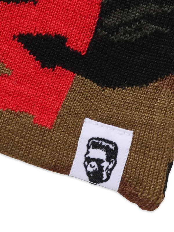 A BATHING APE® カモフラージュ シャーク ビーニー | ブラック