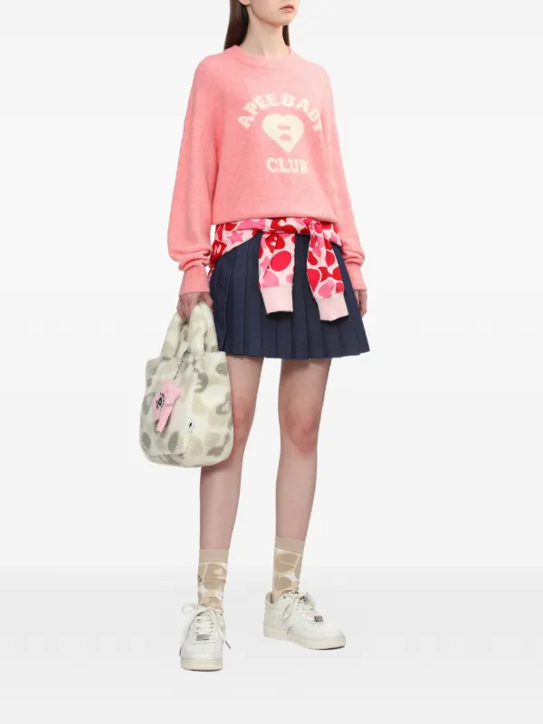 A BATHING APE® ハートモチーフ セーター | ピンク | FARFETCH JP