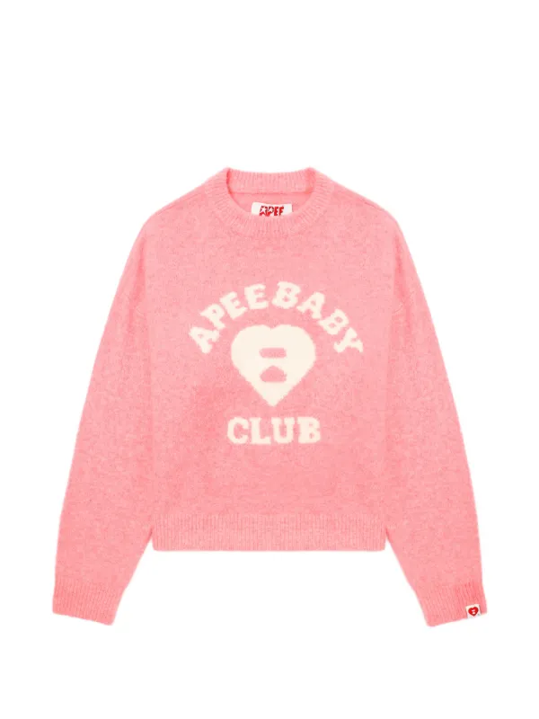 A BATHING APE® ハートモチーフ セーター | ピンク | FARFETCH JP