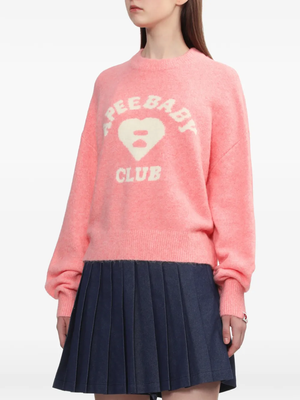  A Bathing Ape® Heart-motif Sweater - Pink 
