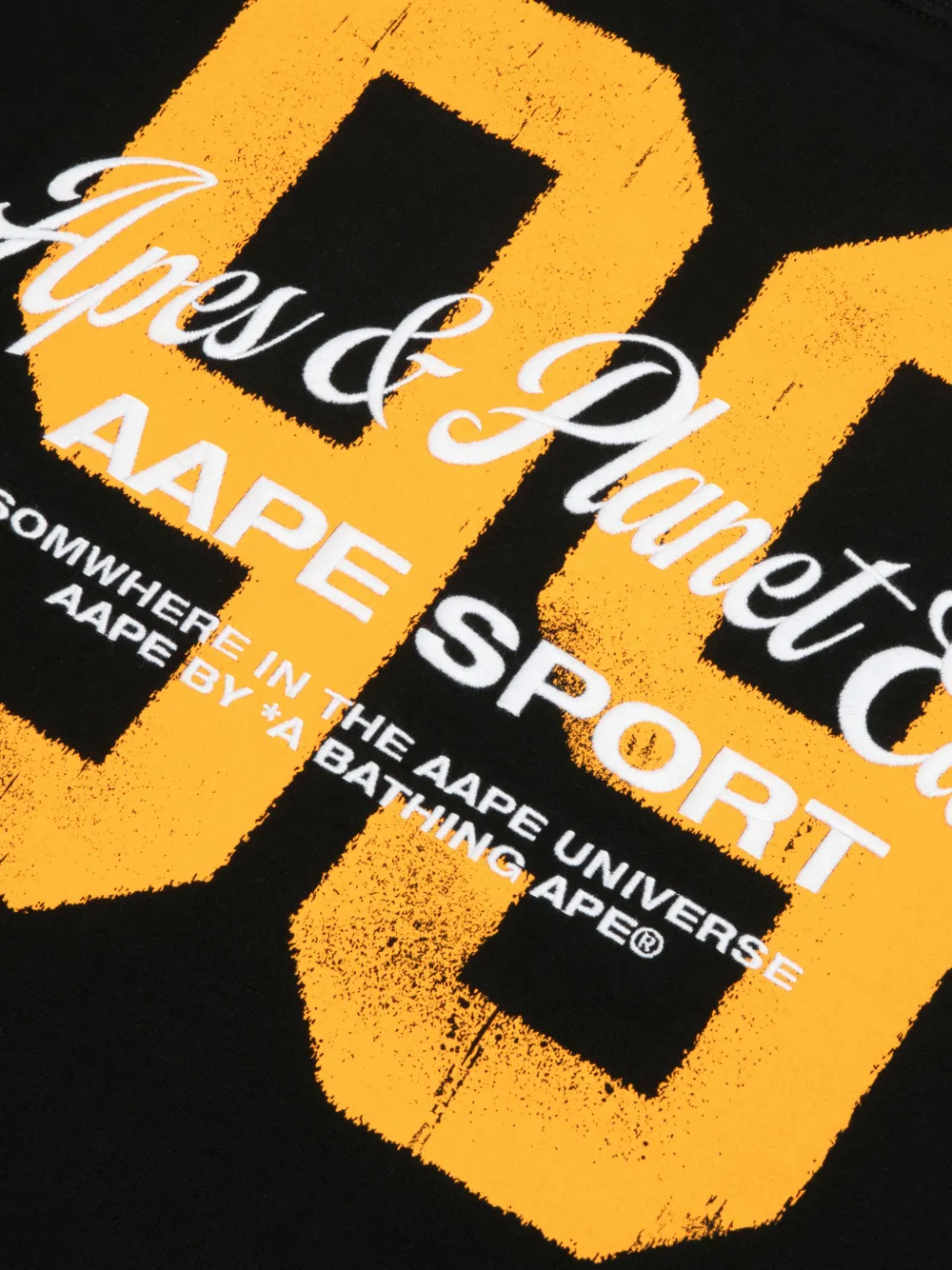AAPE BY *A BATHING APE T-shirt met lange mouwen Zwart