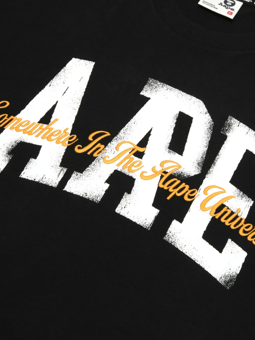 AAPE BY *A BATHING APE T-shirt met lange mouwen Zwart