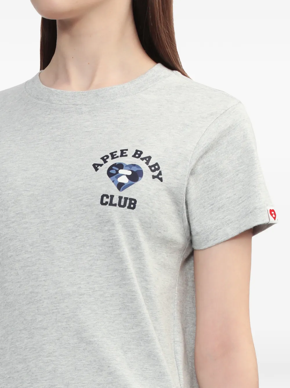 A BATHING APE® Baby Club Graphic T-shirt | Grey | FARFETCH