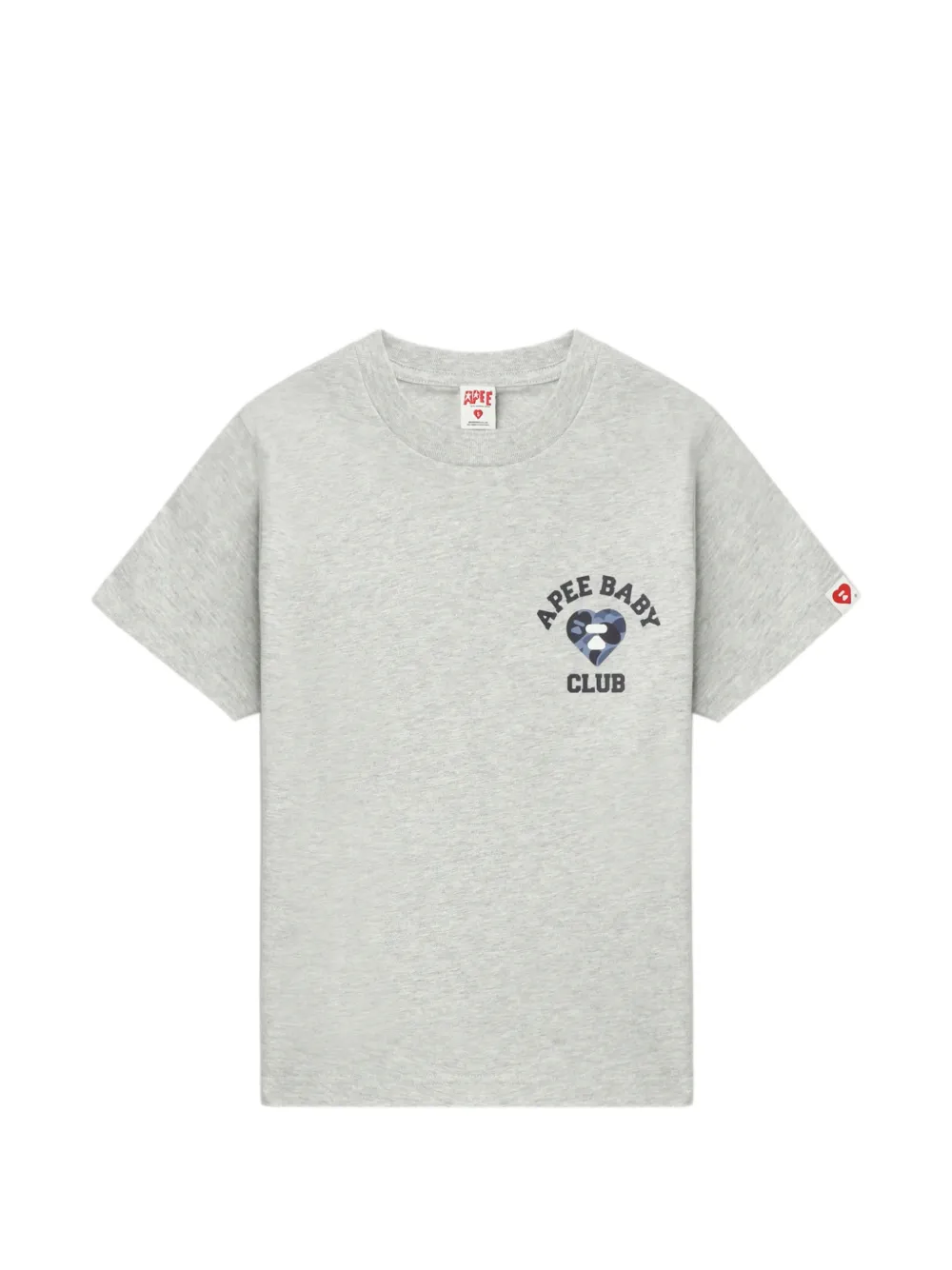 APEE™ by *A BATHING APE® baby club graphic T-shirt - Grigio
