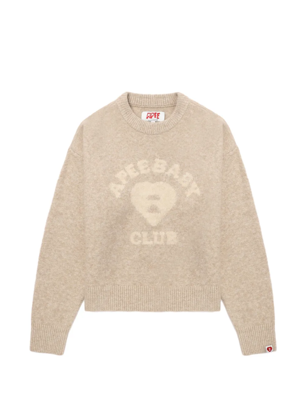 APEE™ by *A BATHING APE® heart logo sweater - Toni neutri