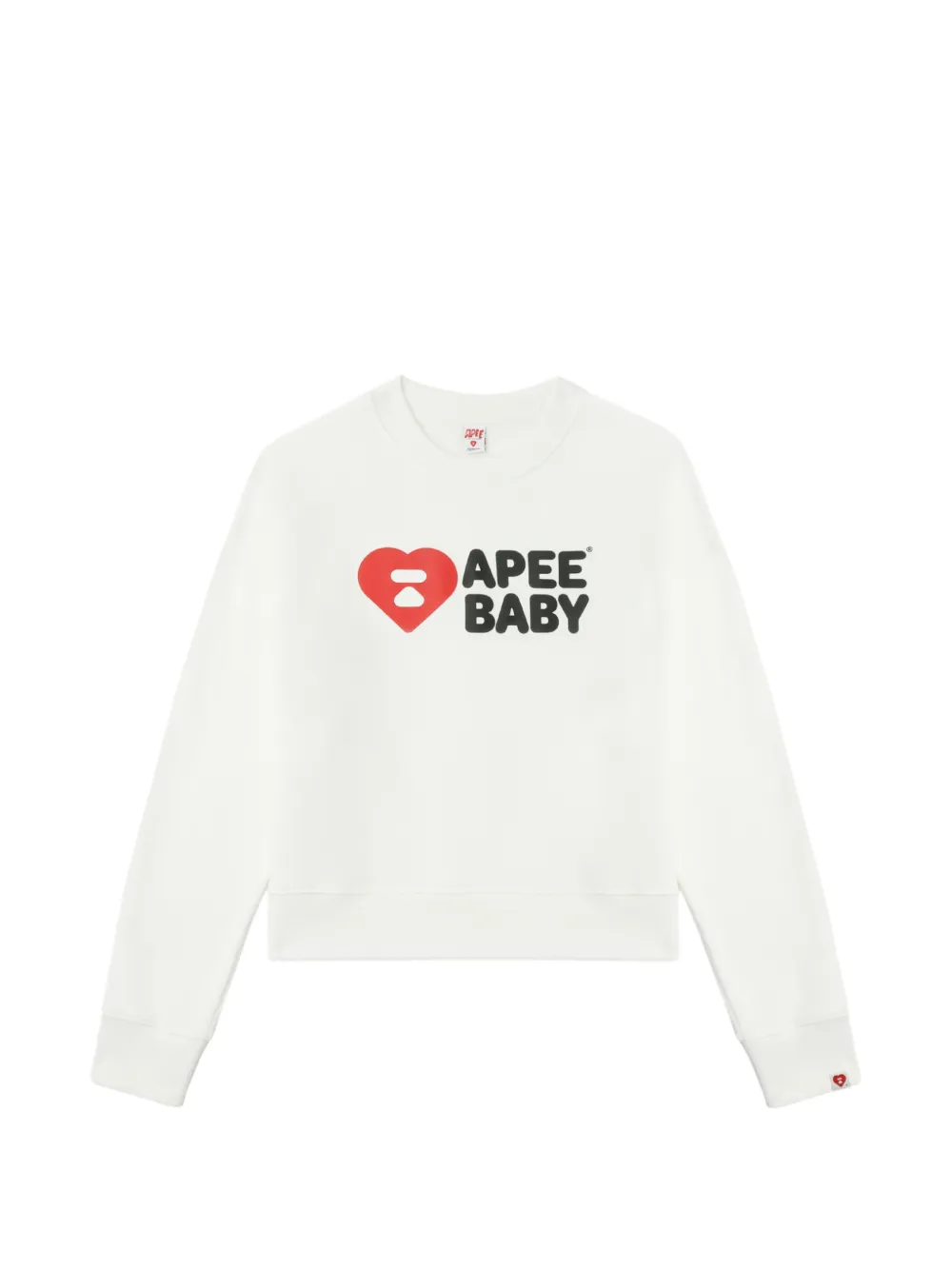 APEE™ by *A BATHING APE® logo baby sweatshirt - Weiß