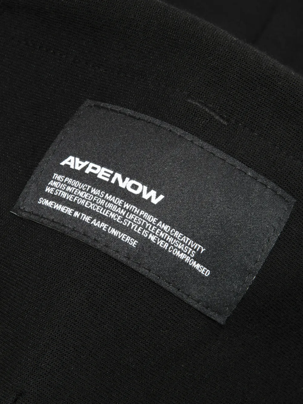 AAPE BY *A BATHING APE Hoodie met hartpatroon en rits Zwart
