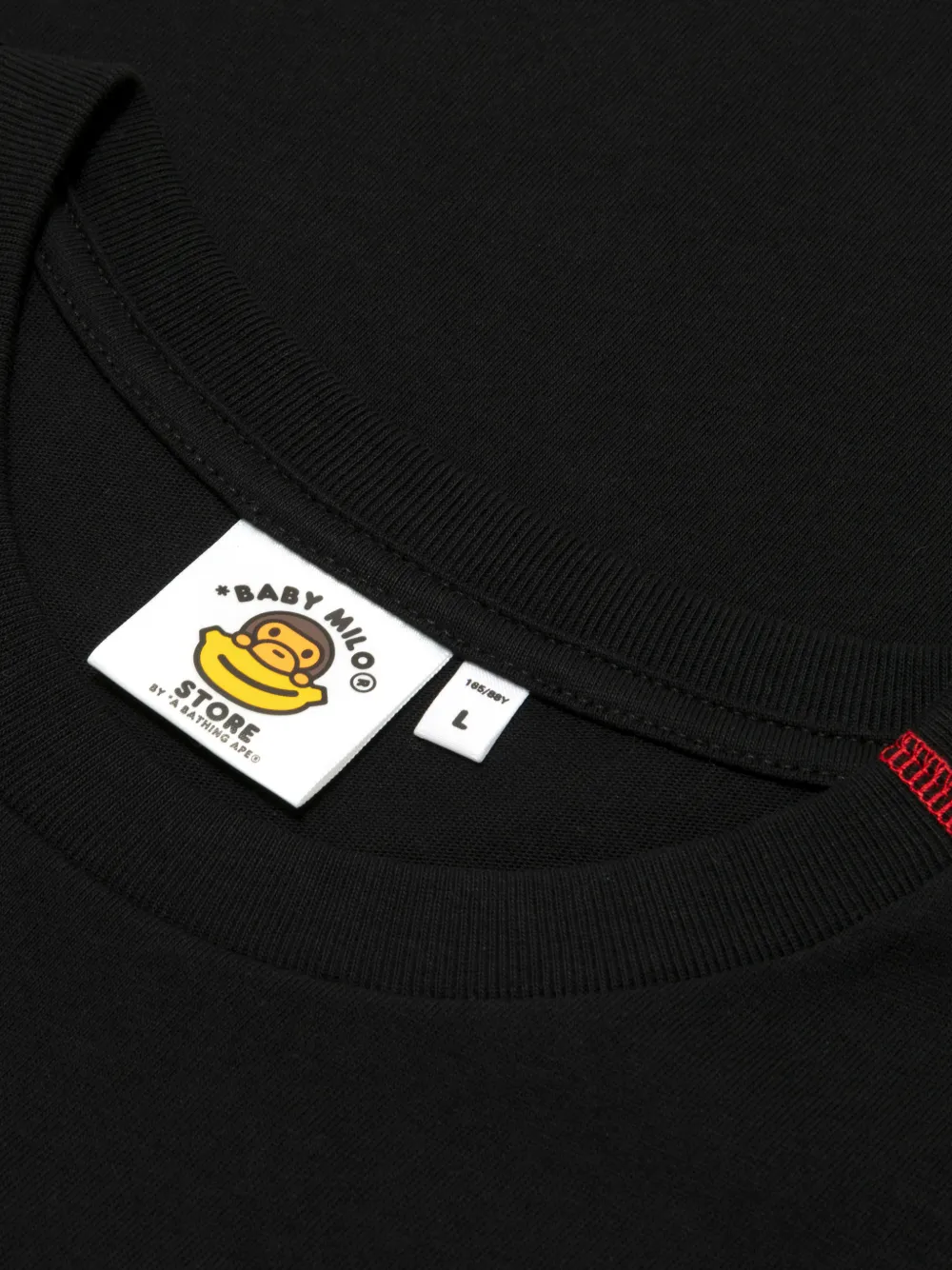 A BATHING APE T-shirt met grafische print Zwart