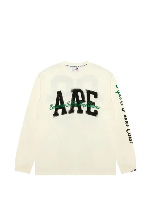 AAPE BY *A BATHING APE® long-sleeve printed T-shirt