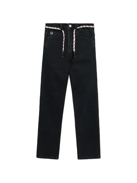 A BATHING APE® rope-belt straight-leg jeans