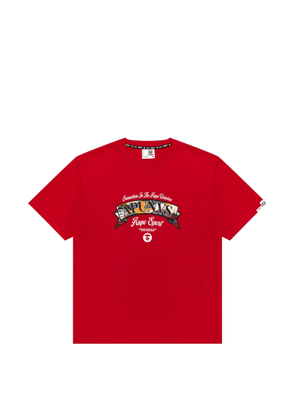AAPE BY *A BATHING APE® graphic T-shirt - Rosso