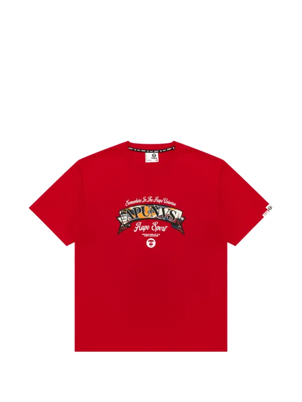 AAPE BY *A BATHING APE® Graphic T-shirt | Red | FARFETCH