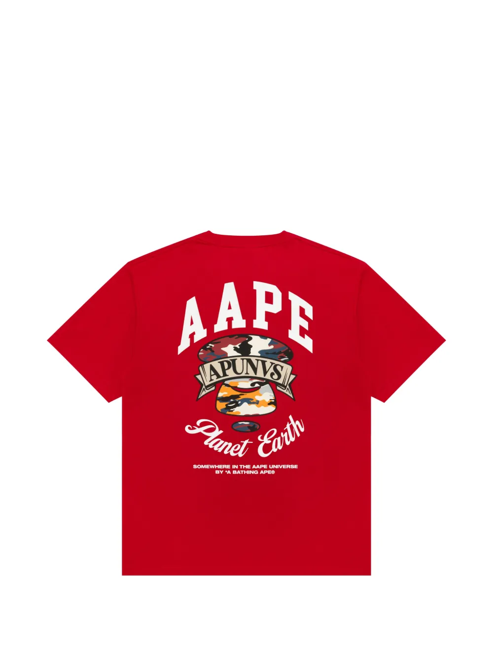 AAPE BY *A BATHING APE graphic T-shirt - Rood