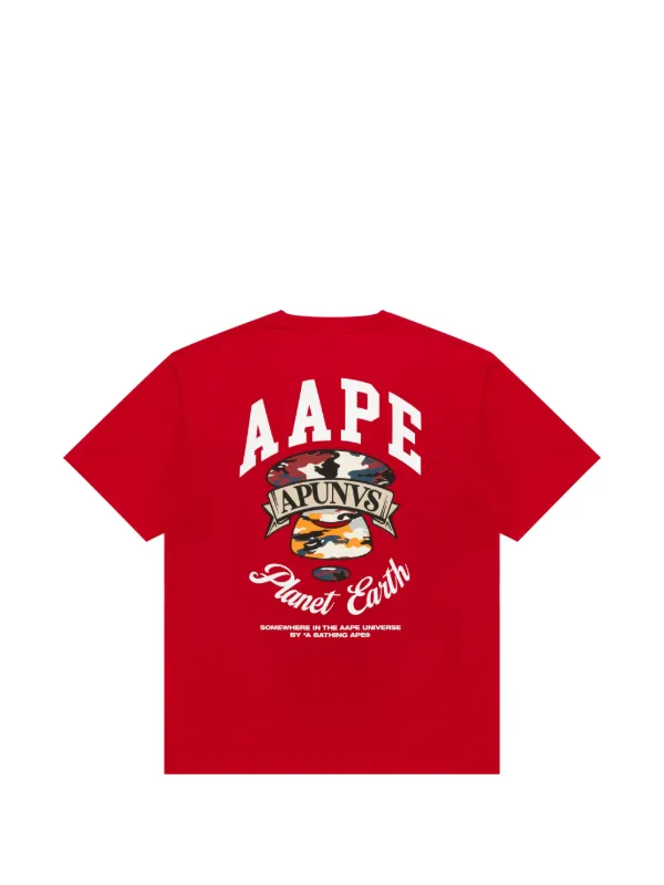 AAPE BY *A BATHING APE® Graphic T-shirt | Red | FARFETCH
